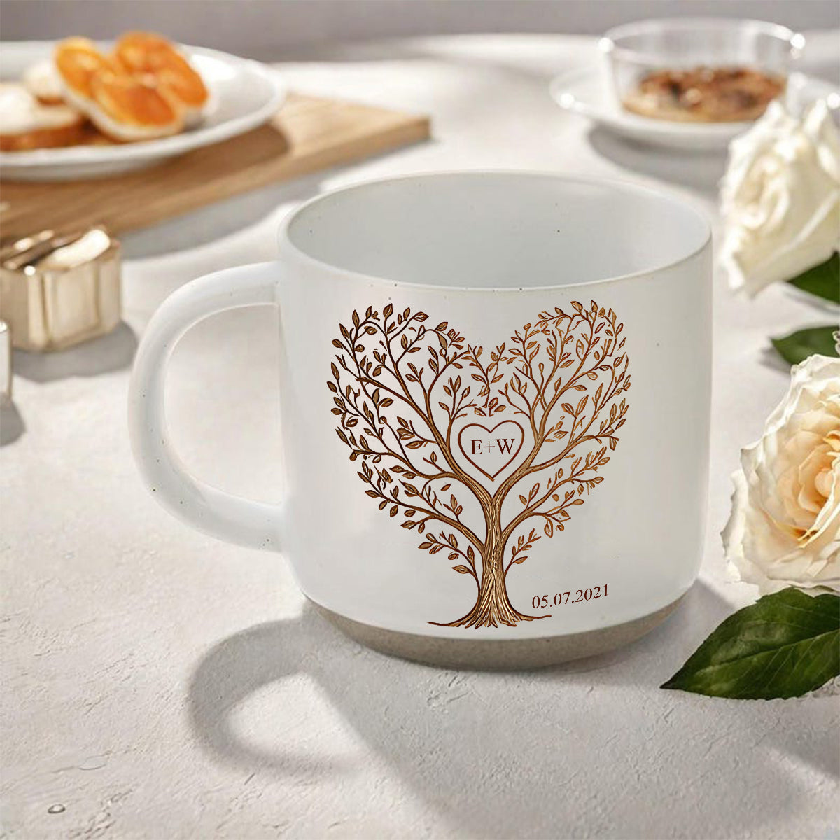You & Me We Got This - Personalized Couple Printed Pottery Mug