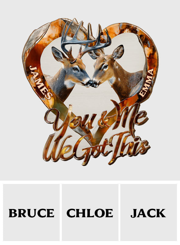 Together Forever - Personalized Hunting Shaped Car Visor Clip