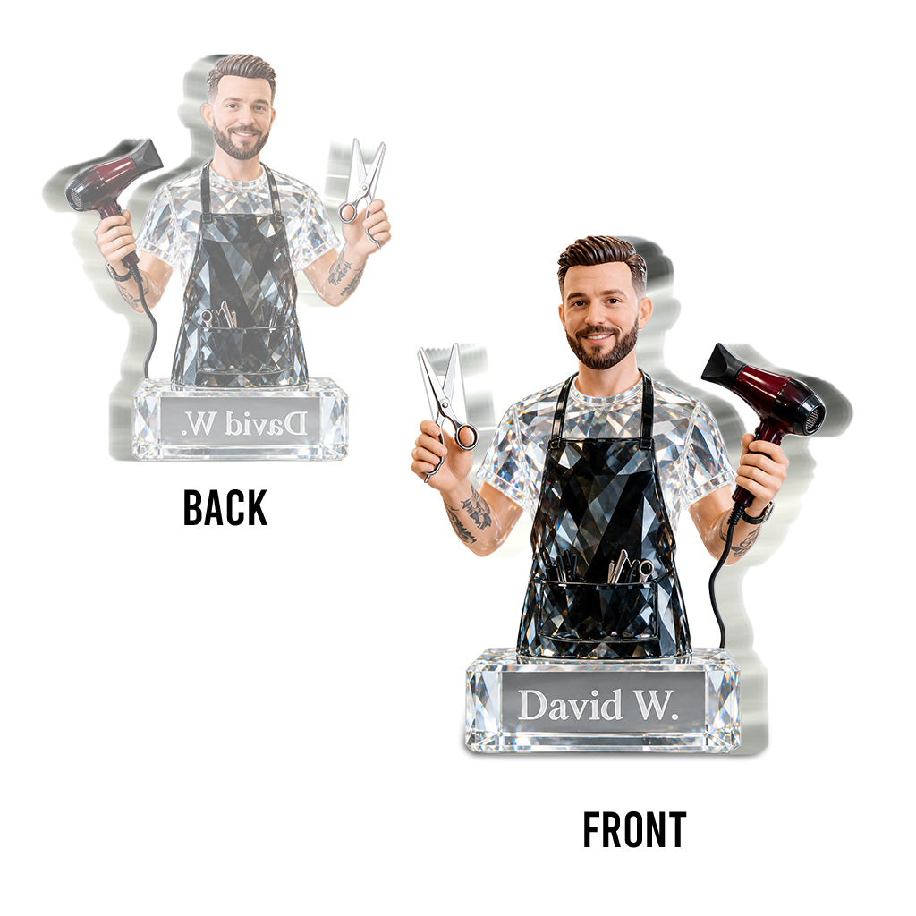 Good Hair, Good Mood - Personalized Hairdresser Custom Shaped Acrylic Plaque