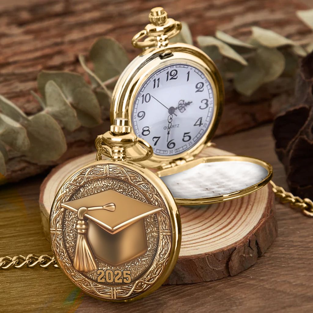 Congrats Grand 2025 - Personalized Graduation Pocket Watch