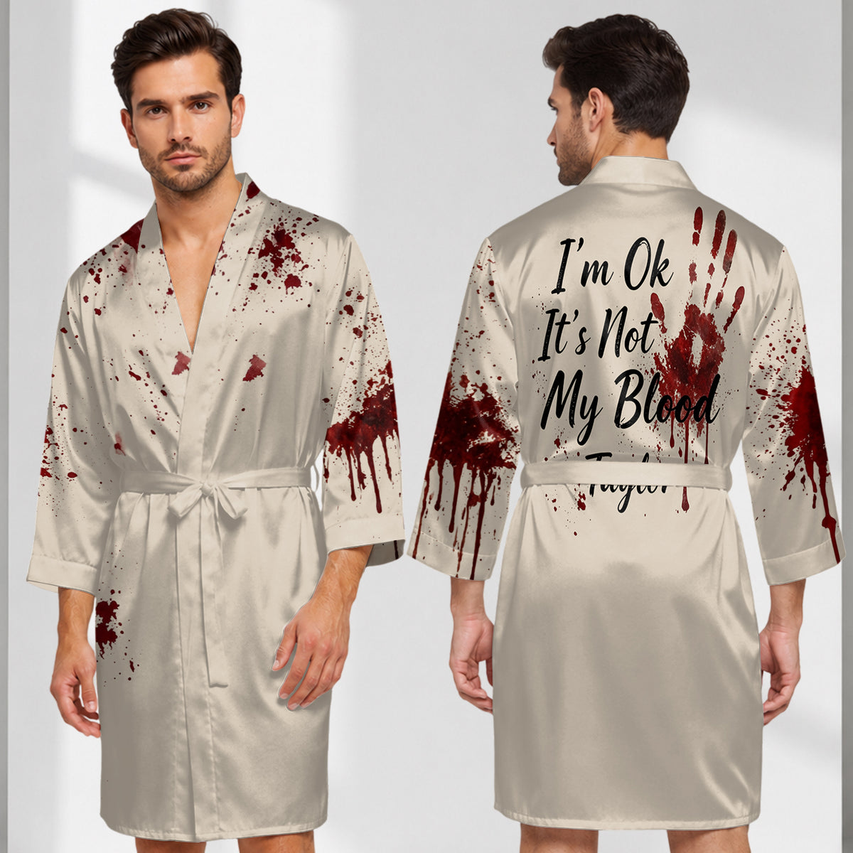 Happy Halloween - Personalized Halloween Satin Robe