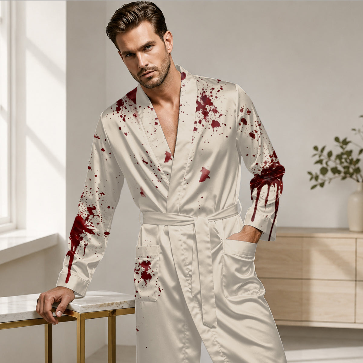 Happy Halloween - Personalized Halloween Satin Robe