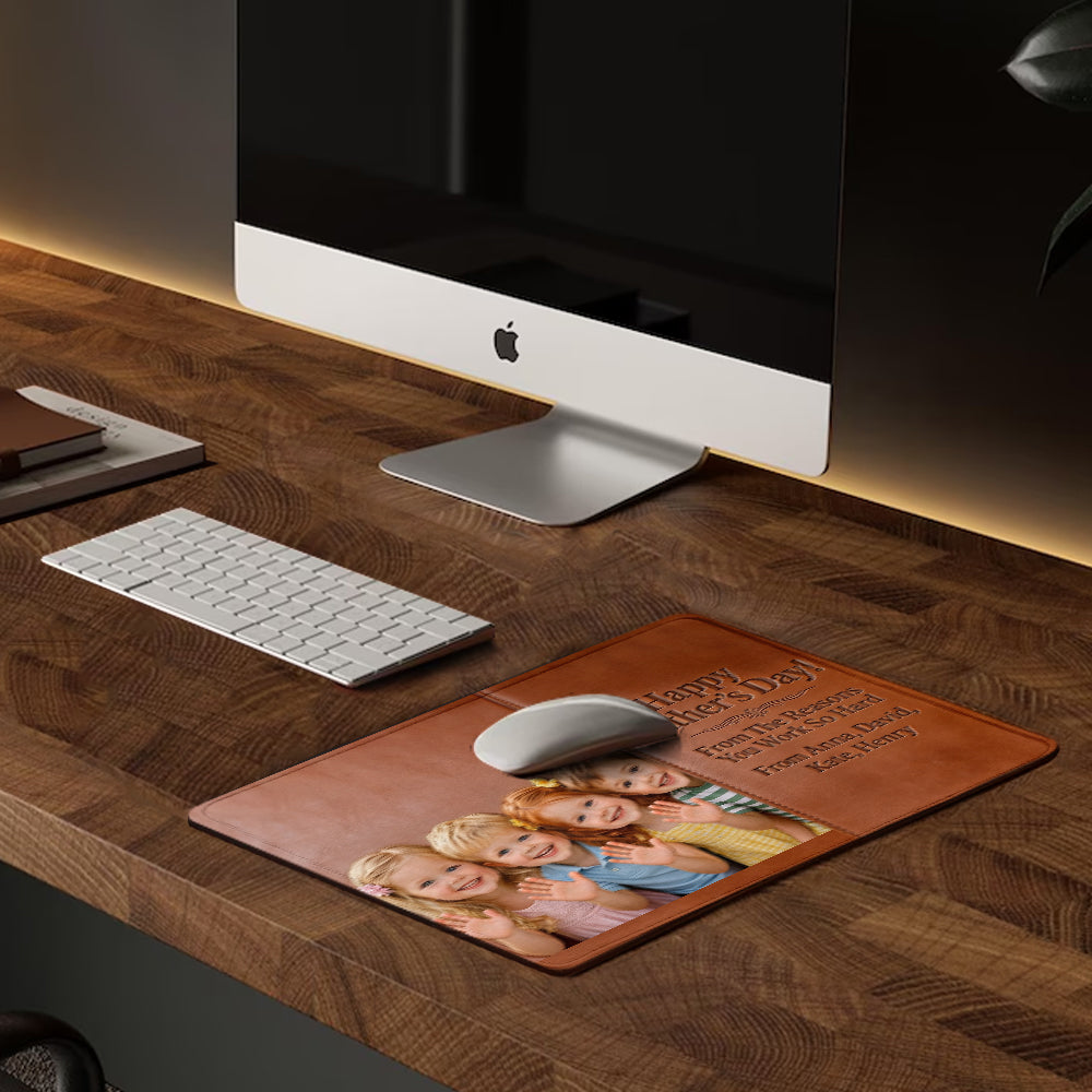 Gründe, warum Sie arbeiten müssen - Personalisierte Vater-Mausunterlage