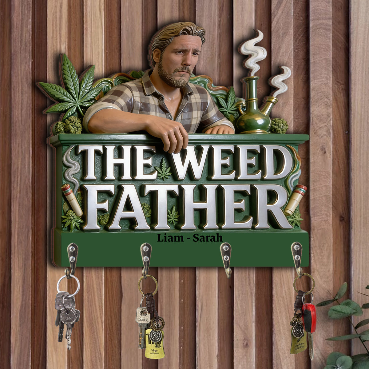 Personalisierter Foto - Individueller Weed Hängeregal