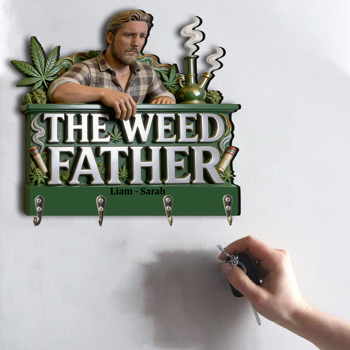 Personalisierter Foto - Individueller Weed Hängeregal