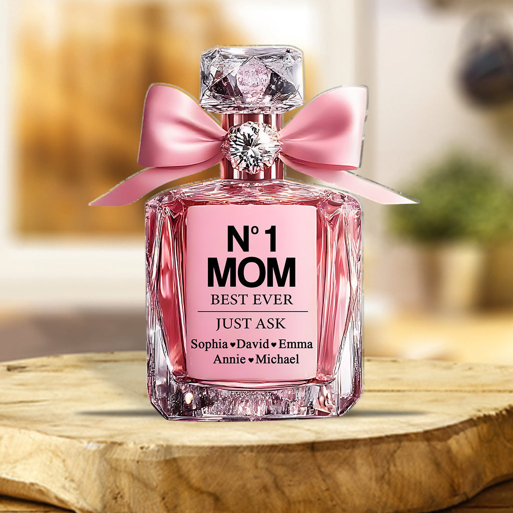 No1 Mom Ever - Personalized Mother Custom Shaped Acrylic Plaque