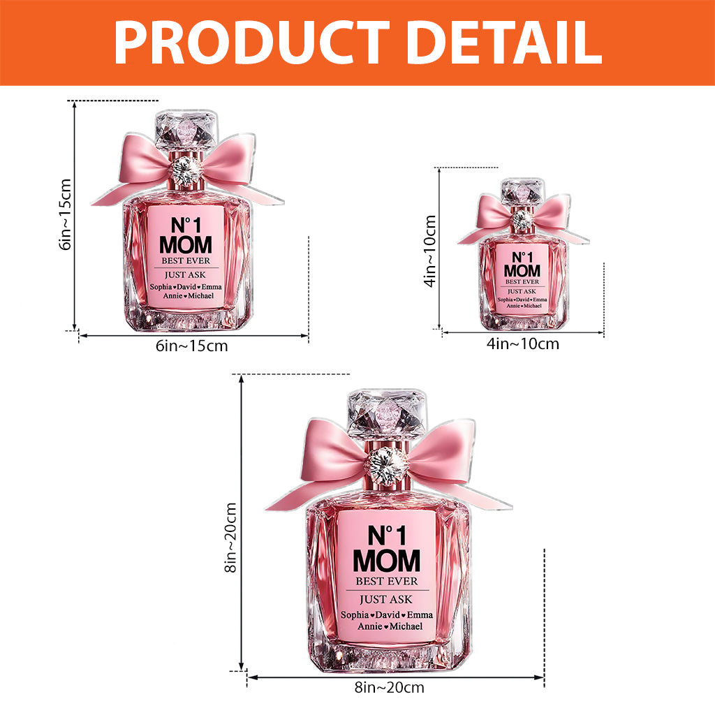 No1 Mom Ever - Personalized Mother Custom Shaped Acrylic Plaque