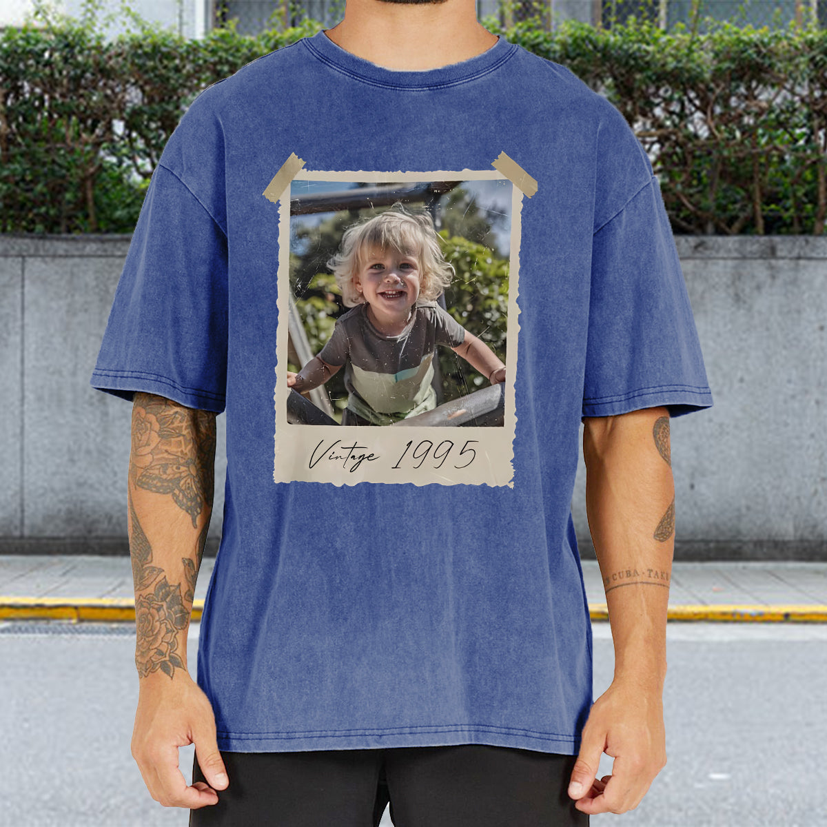 Birthday Gift - Personalized Birthday Washed T-Shirt