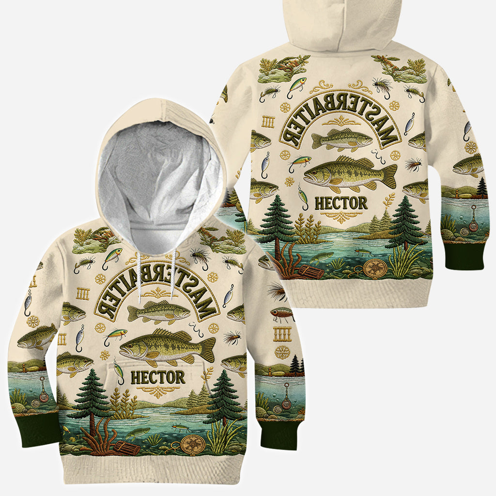 Masterbaiter Upside Down Text Fishing Lovers Gift - Personalized Fishing All Over Shirt