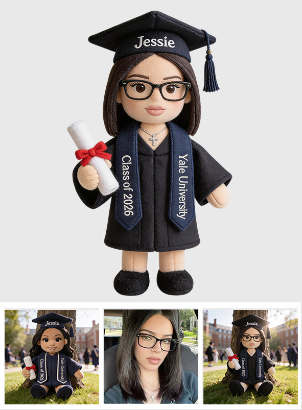 Senior Class of 2026 Gift - Personalized Graduation Premium Faux Fur Pillow