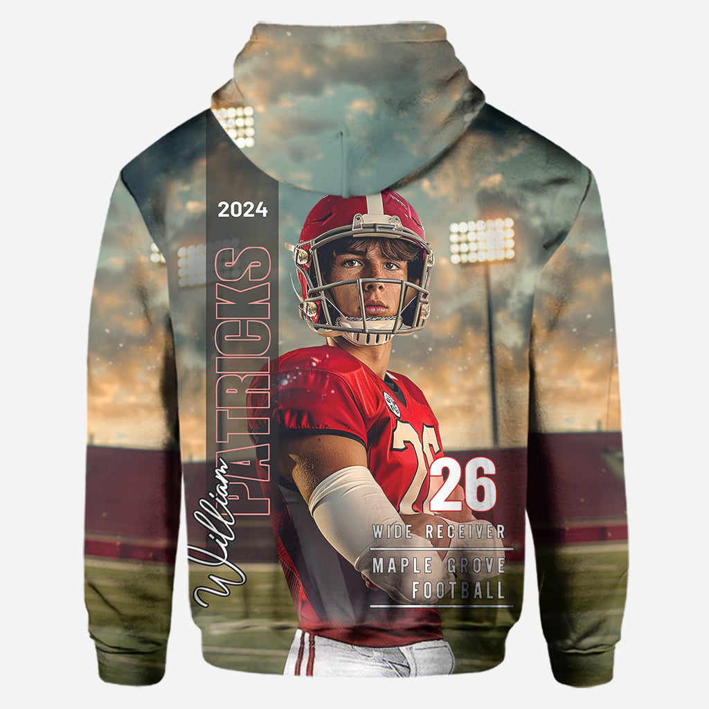 Jede Sportart, jeder Name, jede Position, jede Nummer, jedes Team... – Personalisierter Fußball-Hoodie und Leggings