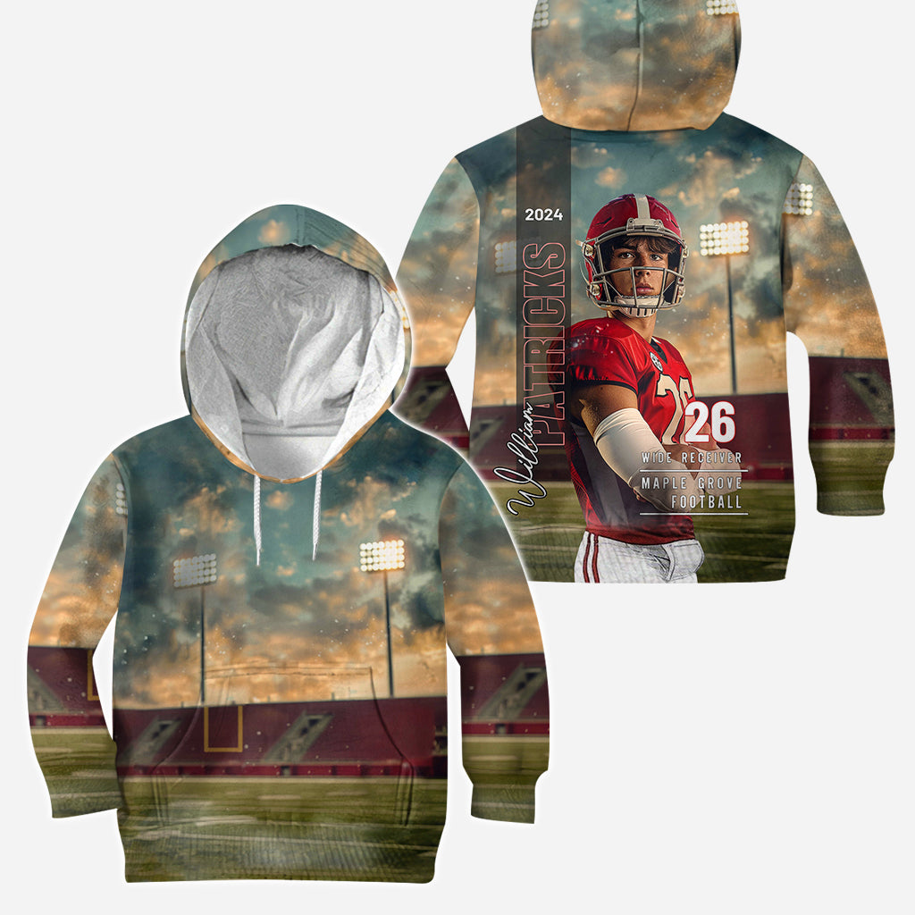 Jede Sportart, jeder Name, jede Position, jede Nummer, jedes Team... – Personalisierter Fußball-Hoodie und Leggings
