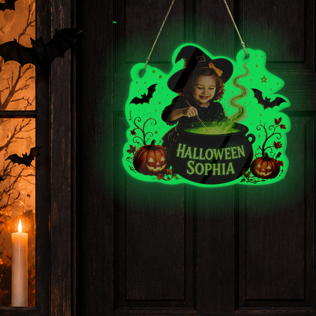 Halloween Kid's Room Decoration - Personalized Kid Luminous Acrylic Sign