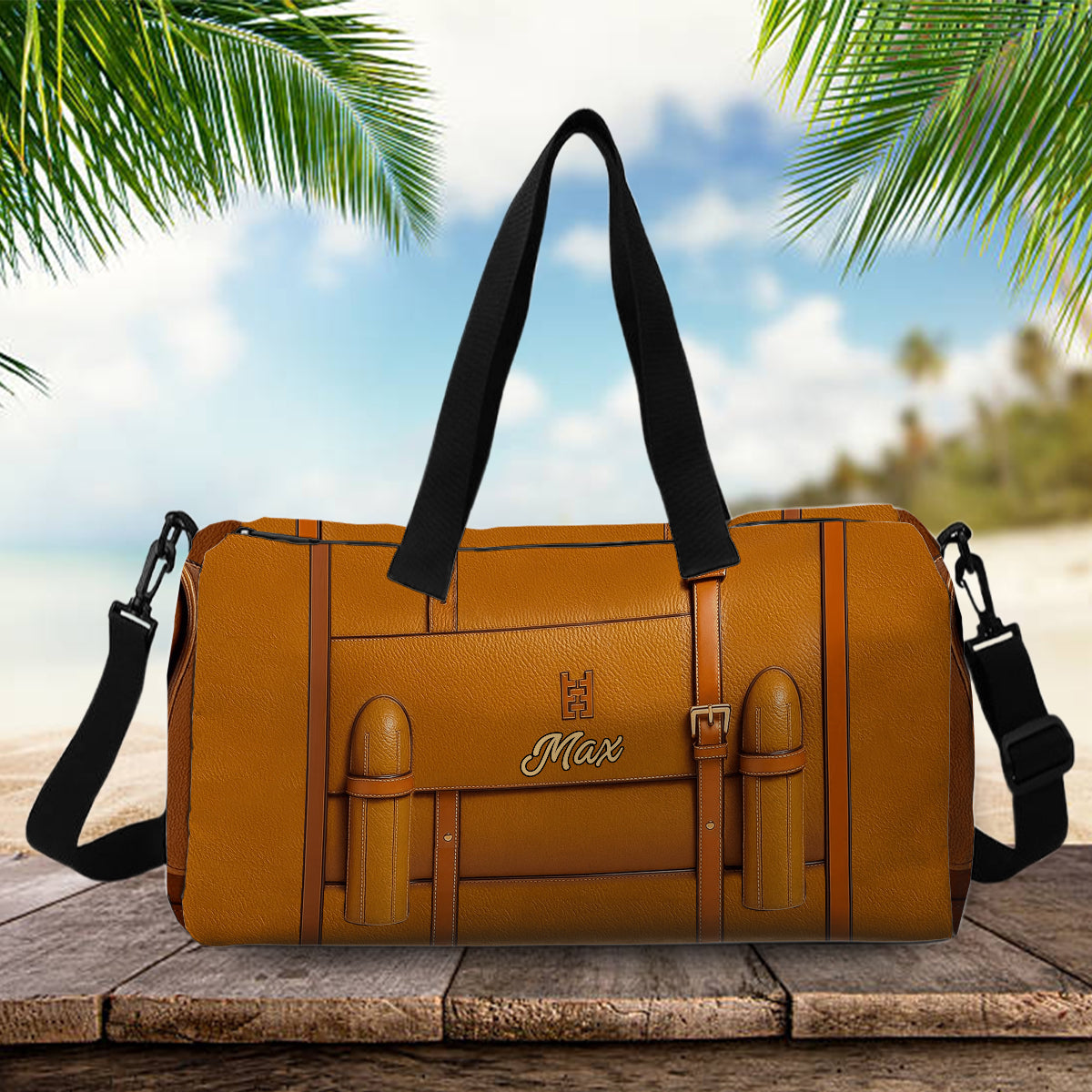 Niedlicher Dackel – personalisierte Dackel-Reisetasche