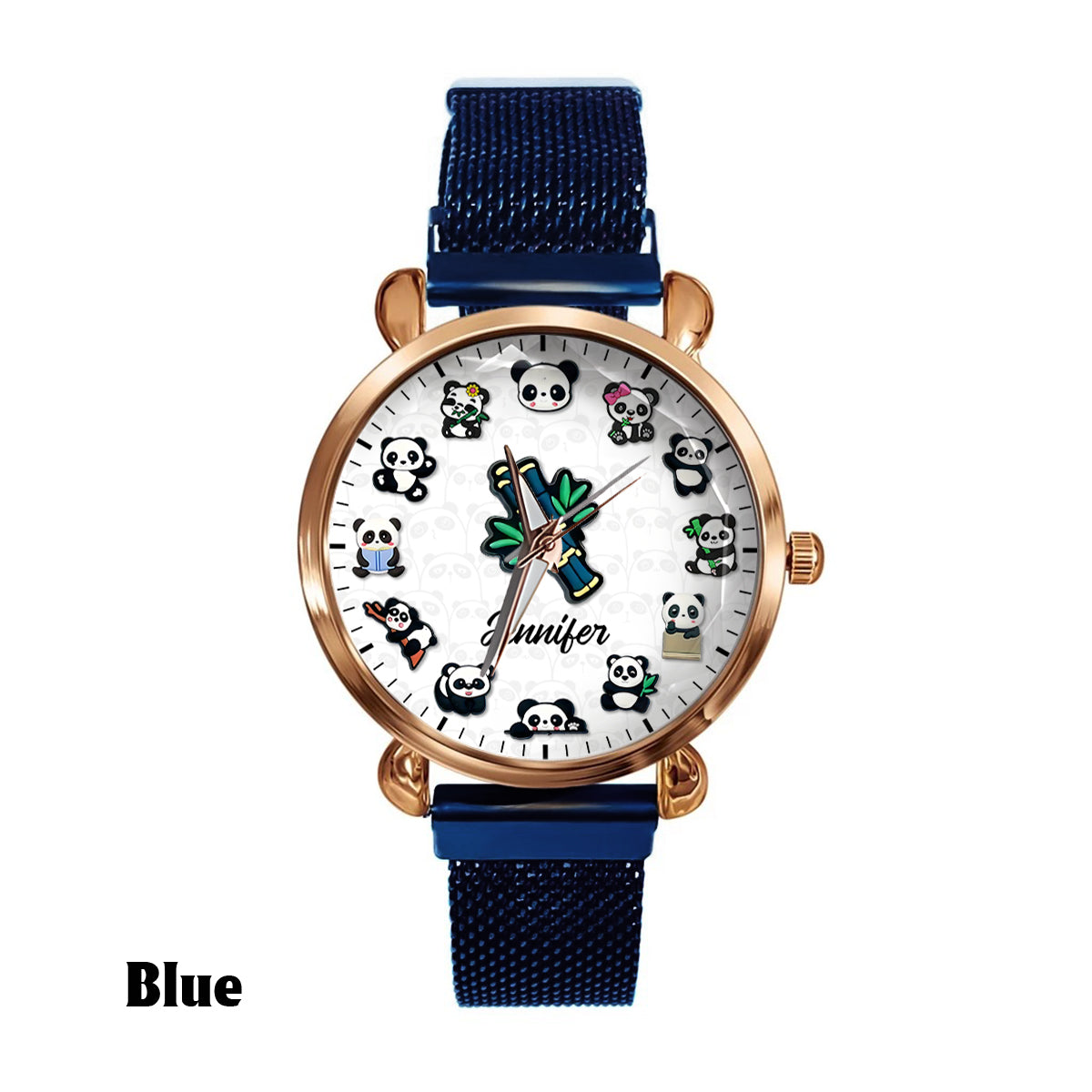 Panda-Liebhaberin – Personalisierte Panda-Liebhaberin Damen-Handuhr 