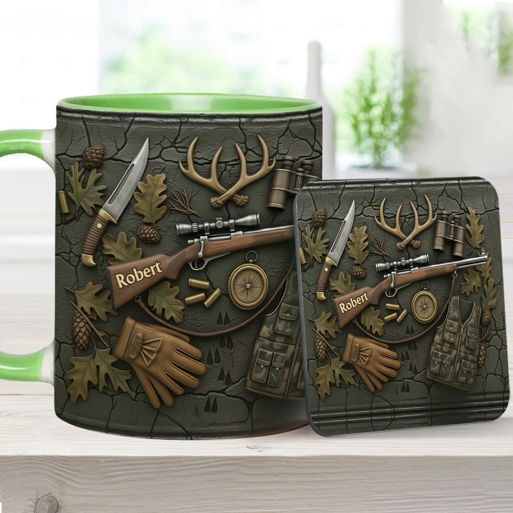 Liebe zur Jagd – Personalisierte Tasse mit Jagdmotiv