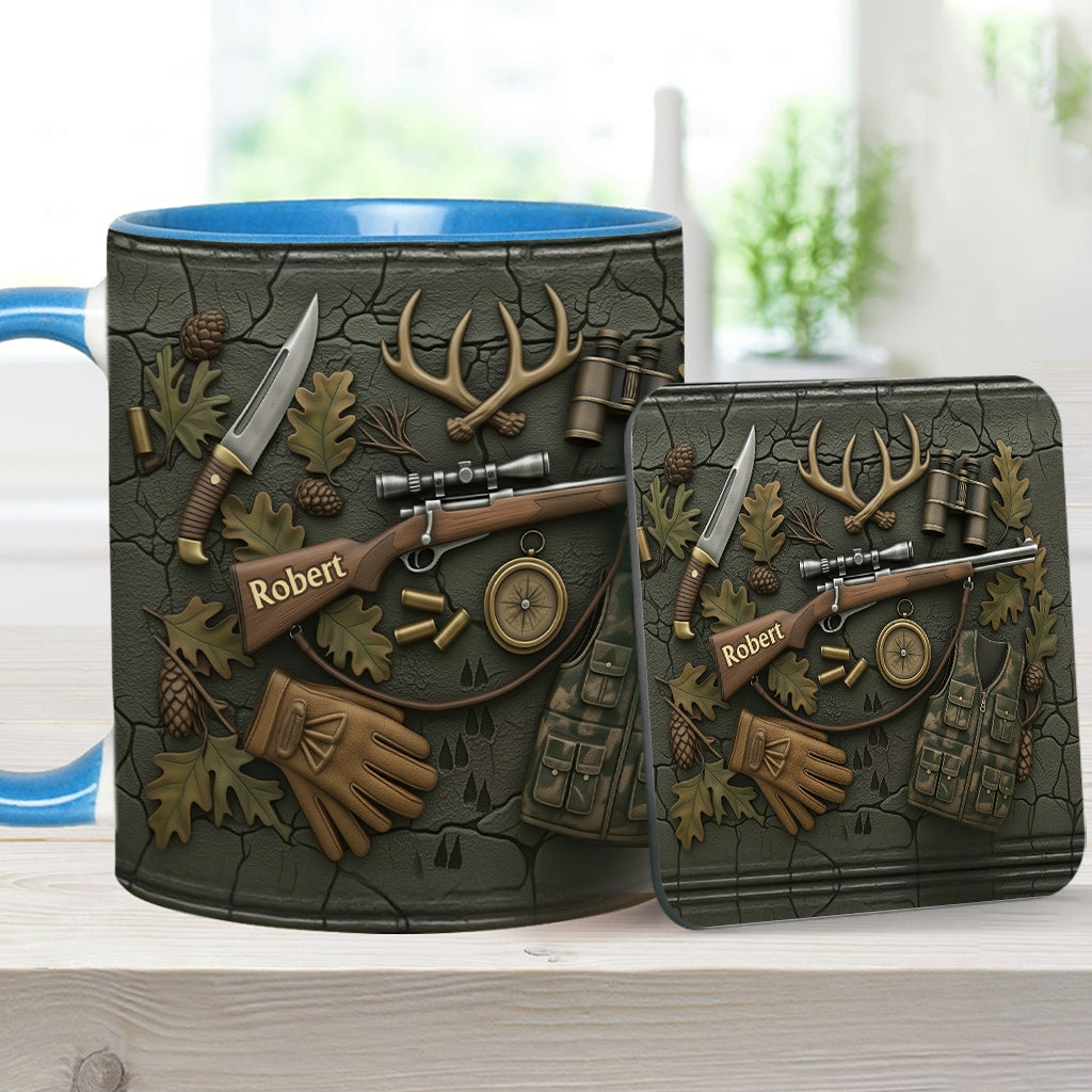 Liebe zur Jagd – Personalisierte Tasse mit Jagdmotiv