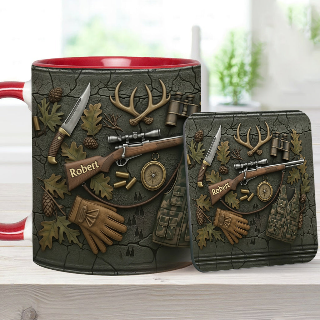 Liebe zur Jagd – Personalisierte Tasse mit Jagdmotiv