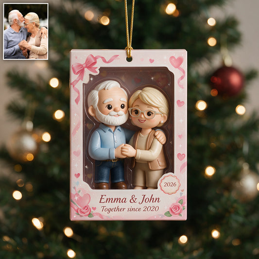Personalisierte Foto-Romantik - Individuelles Paar Ornament