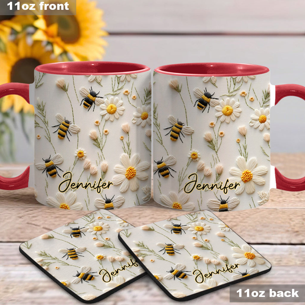 Love Bees - Personalized Bee Accent Mug