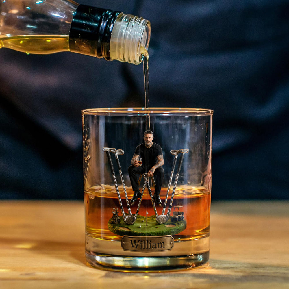 Personalisierter Golf Whiskey Dekanter für Golf-Liebhaber