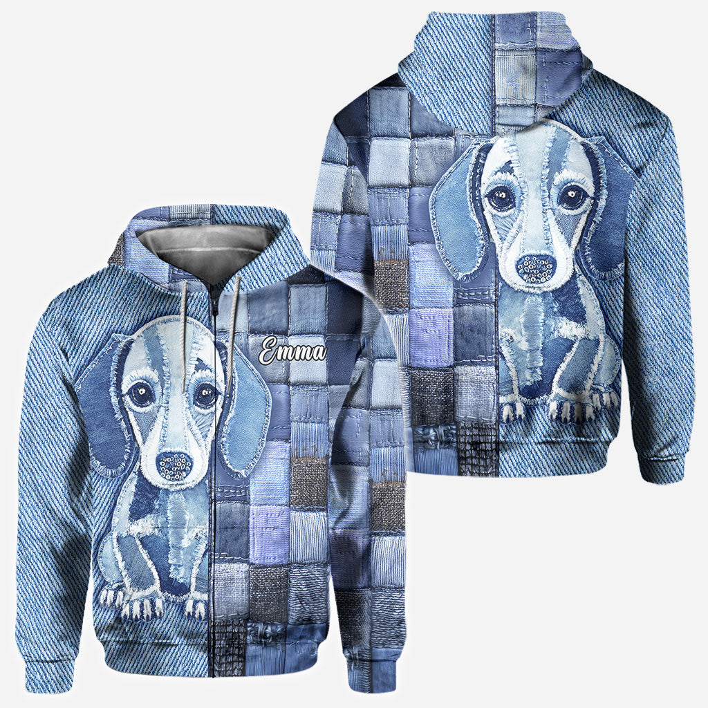 Dackel-Liebe - Personalisiertes T-Shirt mit Hundemotiv