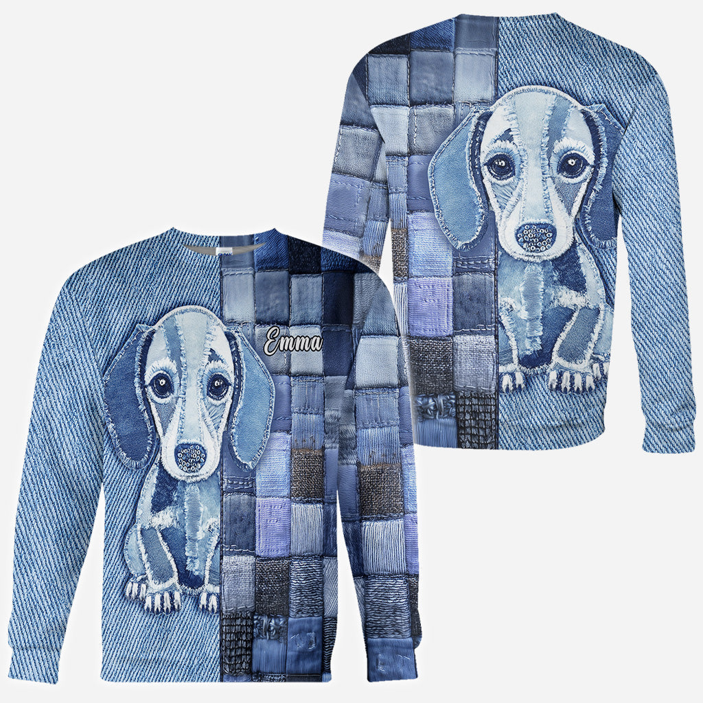 Dackel-Liebe - Personalisiertes T-Shirt mit Hundemotiv