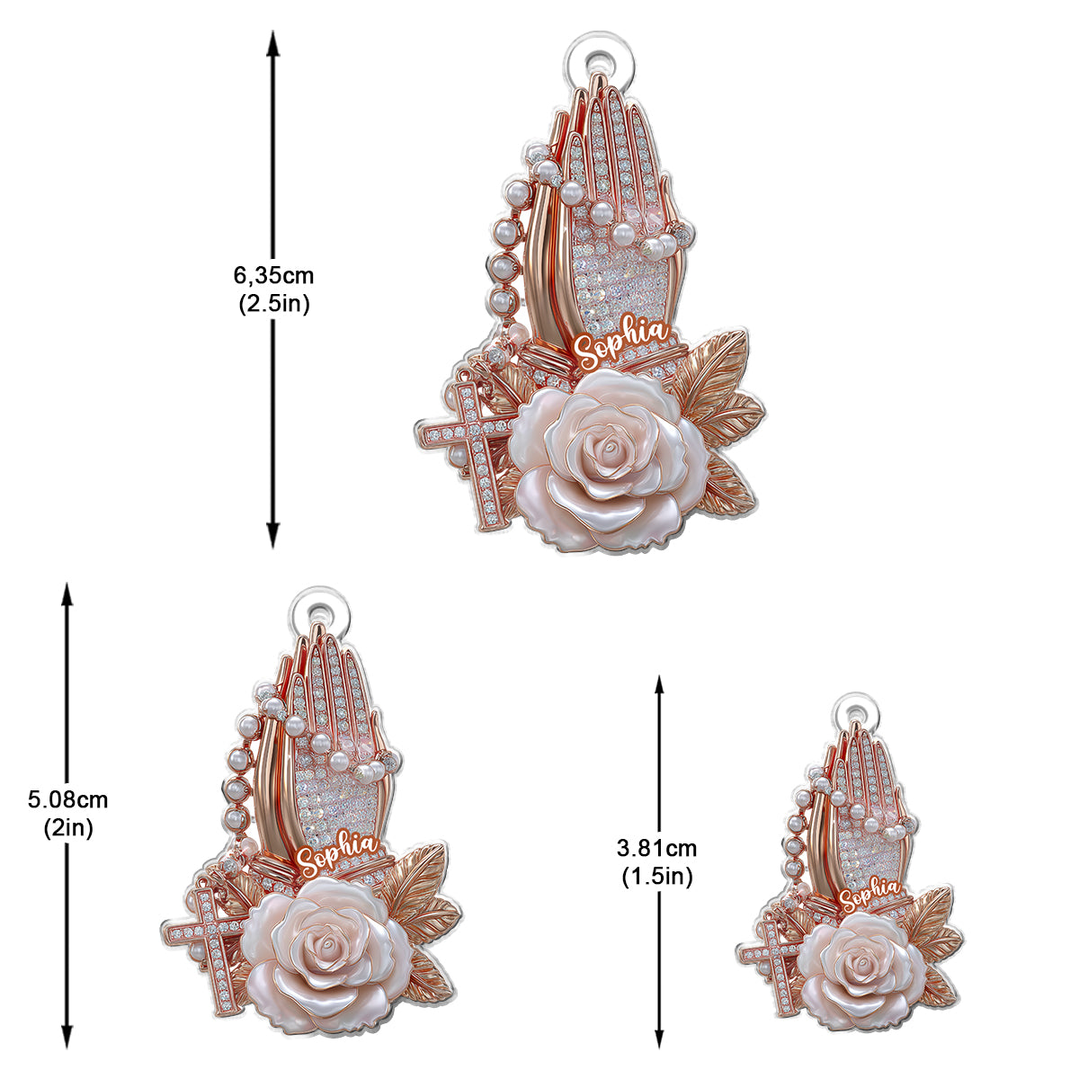 Glaube – Personalisierte christliche Ohrringe