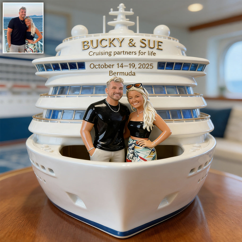 Cruise Memory - Personalisierte Kreuzfahrt Acrylplakette in Sonderform