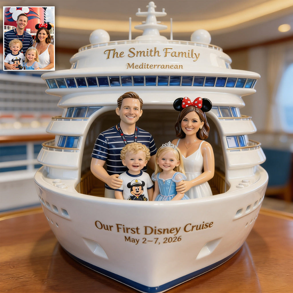 Cruise Memory - Personalisierte Kreuzfahrt Acrylplakette in Sonderform