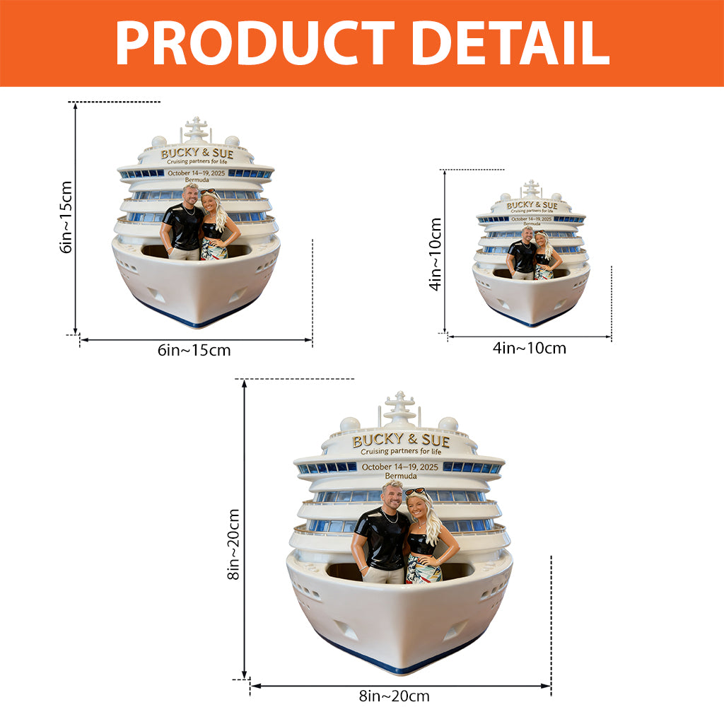 Cruise Memory - Personalisierte Kreuzfahrt Acrylplakette in Sonderform