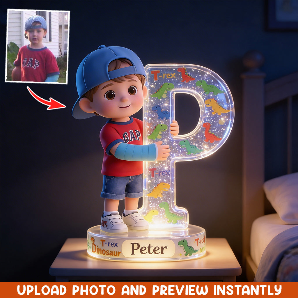 Magic Letter - Personalized Kid Acrylic LED Night Light