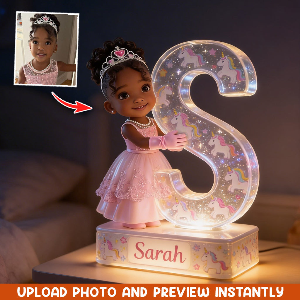 Magic Letter - Personalized Kid Acrylic LED Night Light