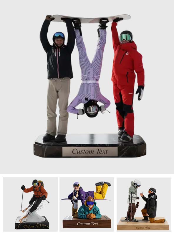 Skifahren macht mich glücklich – personalisierte, individuell geformte Acrylplakette mit Skimotiv