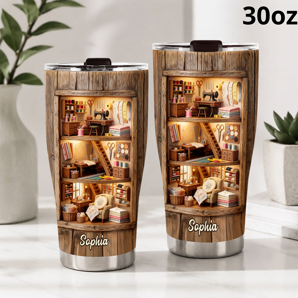 Love Sewing - Personalized Sewing Tumbler