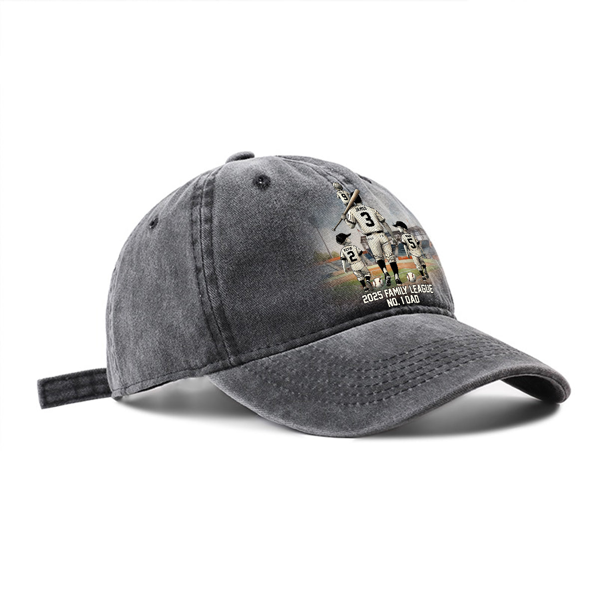 Family League - Personalized Father Washed Denim Cap