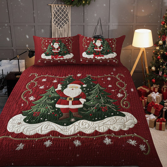 Frohe Weihnachten – Personalisiertes Weihnachtsquilt-Set