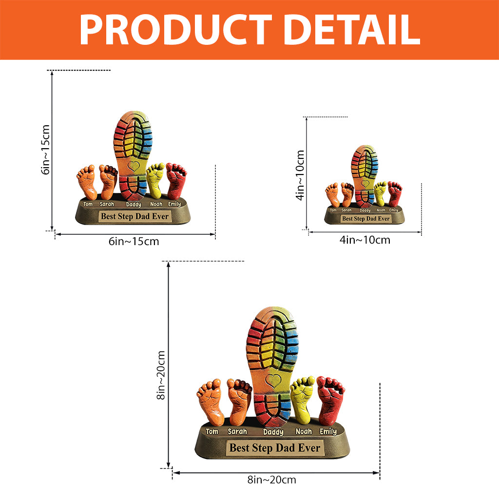 Best Step Dad Ever - Personalized Father Custom Shaped Acrylic Plaque