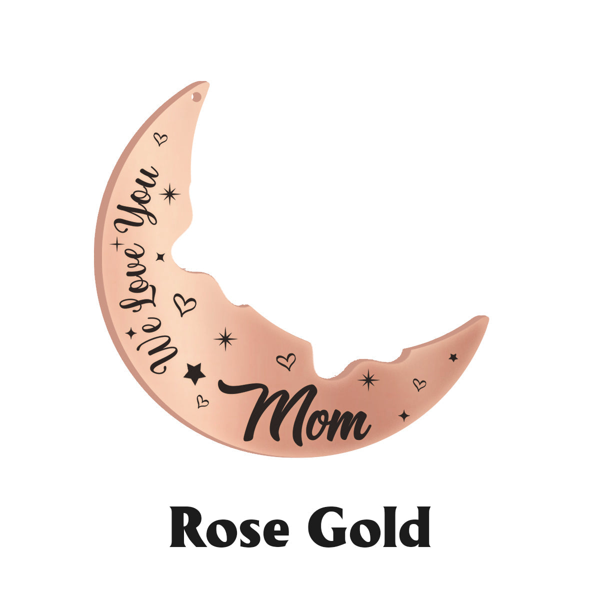 Ich liebe dich bis zum Mond und zurück – Personalisierte Partnerkette mit Anhänger für Mütter