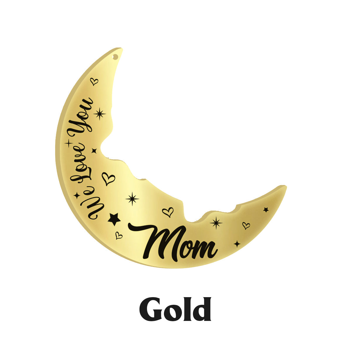 Ich liebe dich bis zum Mond und zurück – Personalisierte Partnerkette mit Anhänger für Mütter