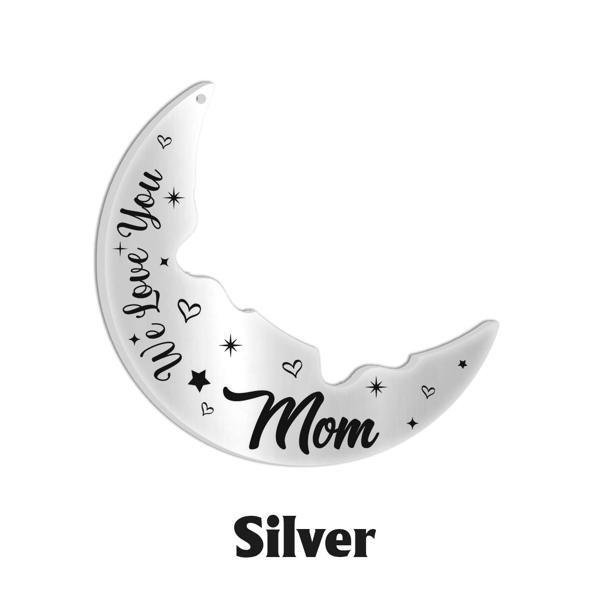 Ich liebe dich bis zum Mond und zurück – Personalisierte Partnerkette mit Anhänger für Mütter