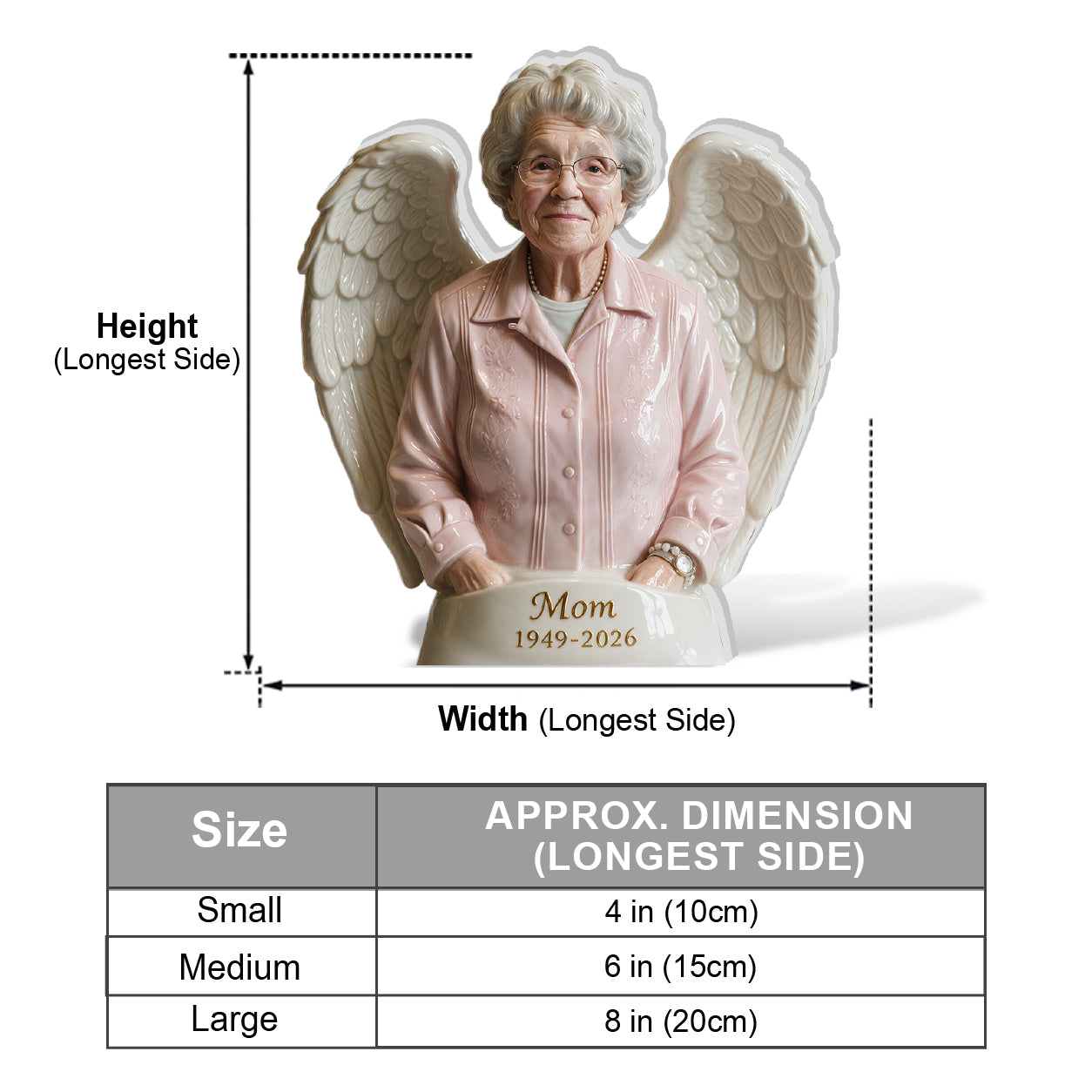 My Guardian Angel - Personalized Memorial 3D Plaque