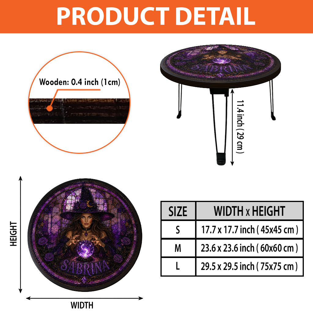 Beautiful Witch - Personalized Witch Table Custom Shape