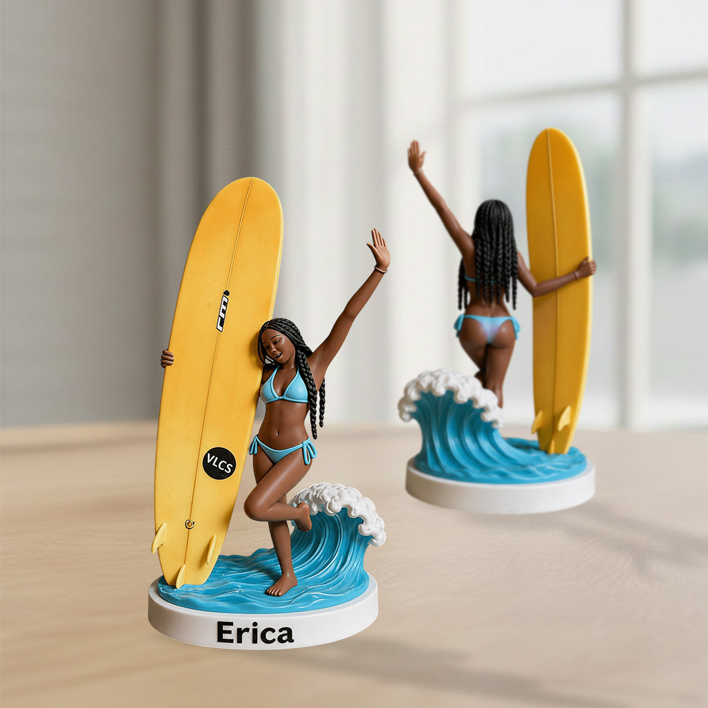 Jede Foto Liebe Surfen - Personalisierte Surfing Premium 3D Figur
