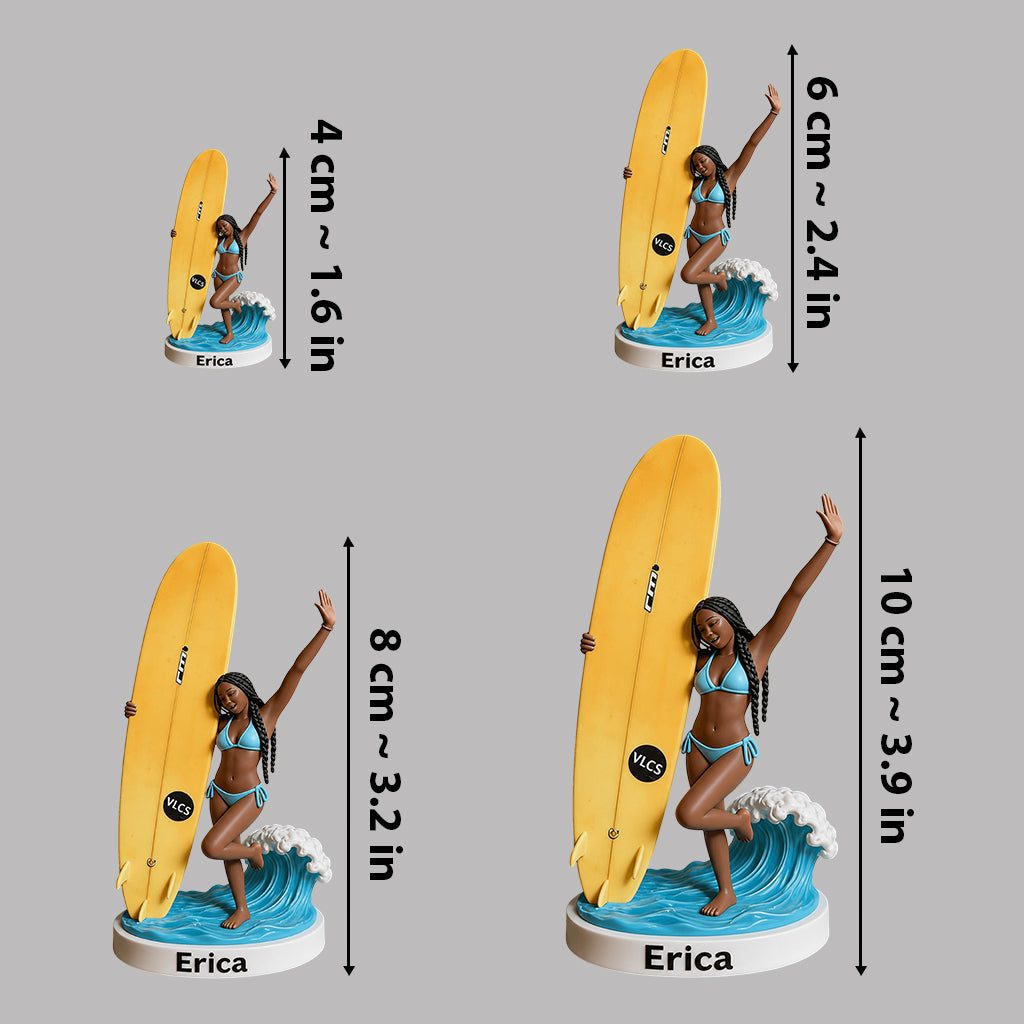 Jede Foto Liebe Surfen - Personalisierte Surfing Premium 3D Figur