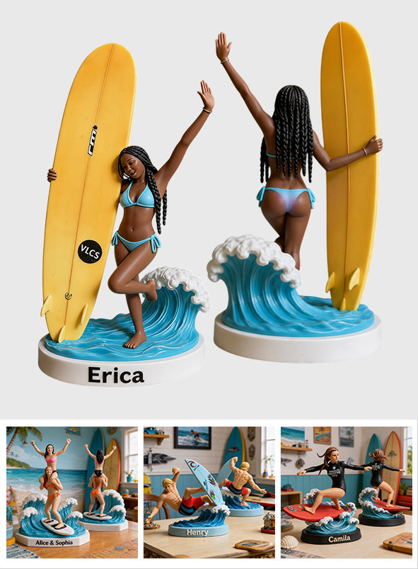 Jede Foto Liebe Surfen - Personalisierte Surfing Premium 3D Figur
