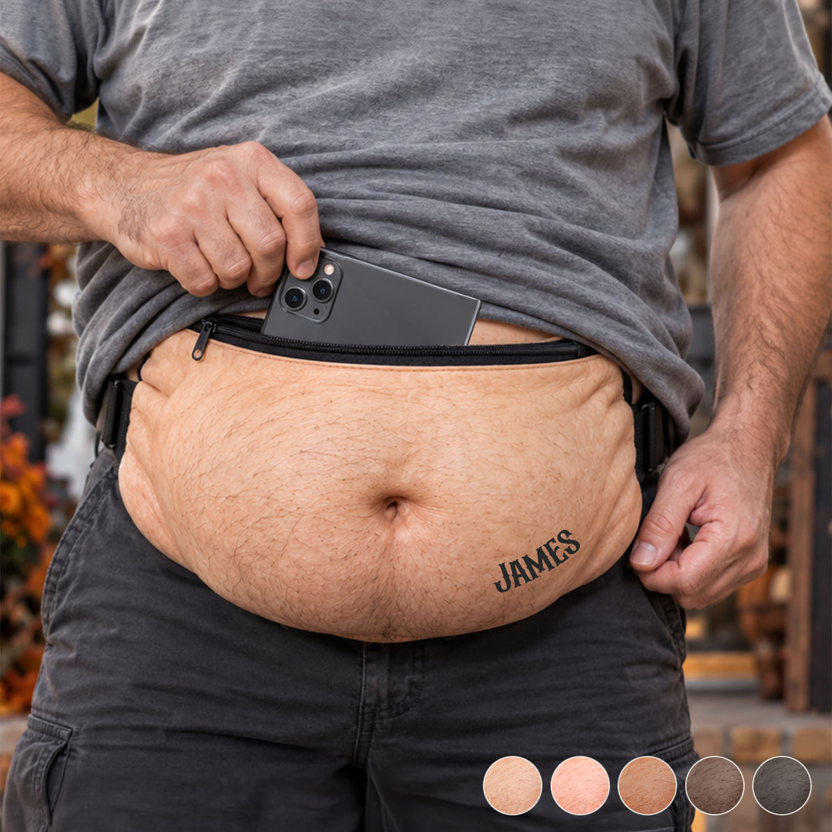 Lustiges Geschenk für Ehemann, für Vater - Personalisierte Plüsch Crossbag