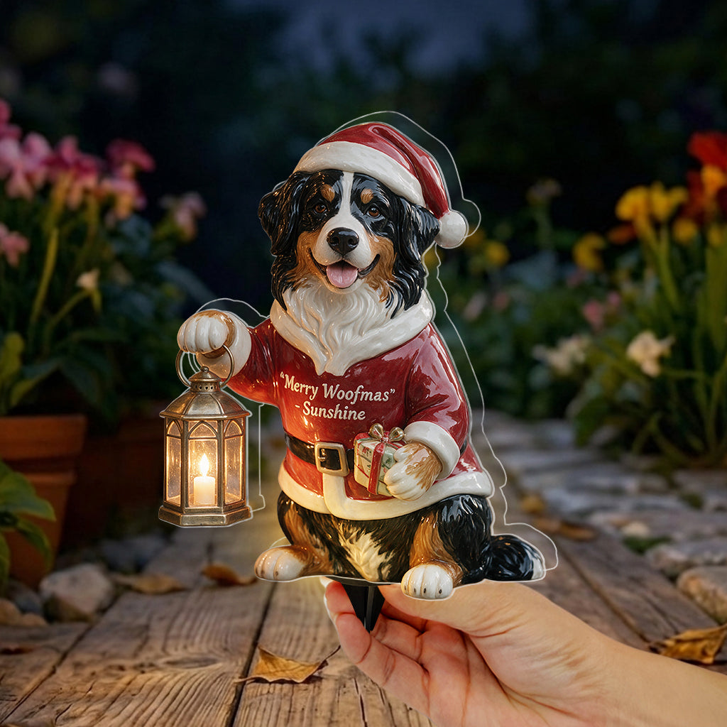 Merry Woofmas - Personalized Dog Solar Acrylic Light