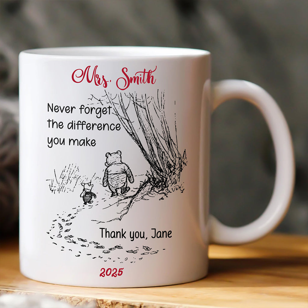 Back To School - Personalized Teacher Accent Mug