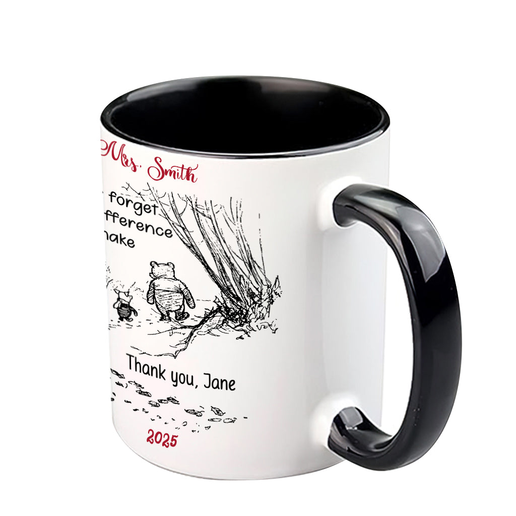 Back To School - Personalized Teacher Accent Mug